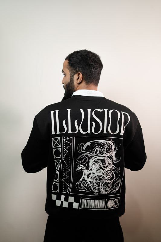 ILLUSION MONOCHROME SWEATSHIRT
