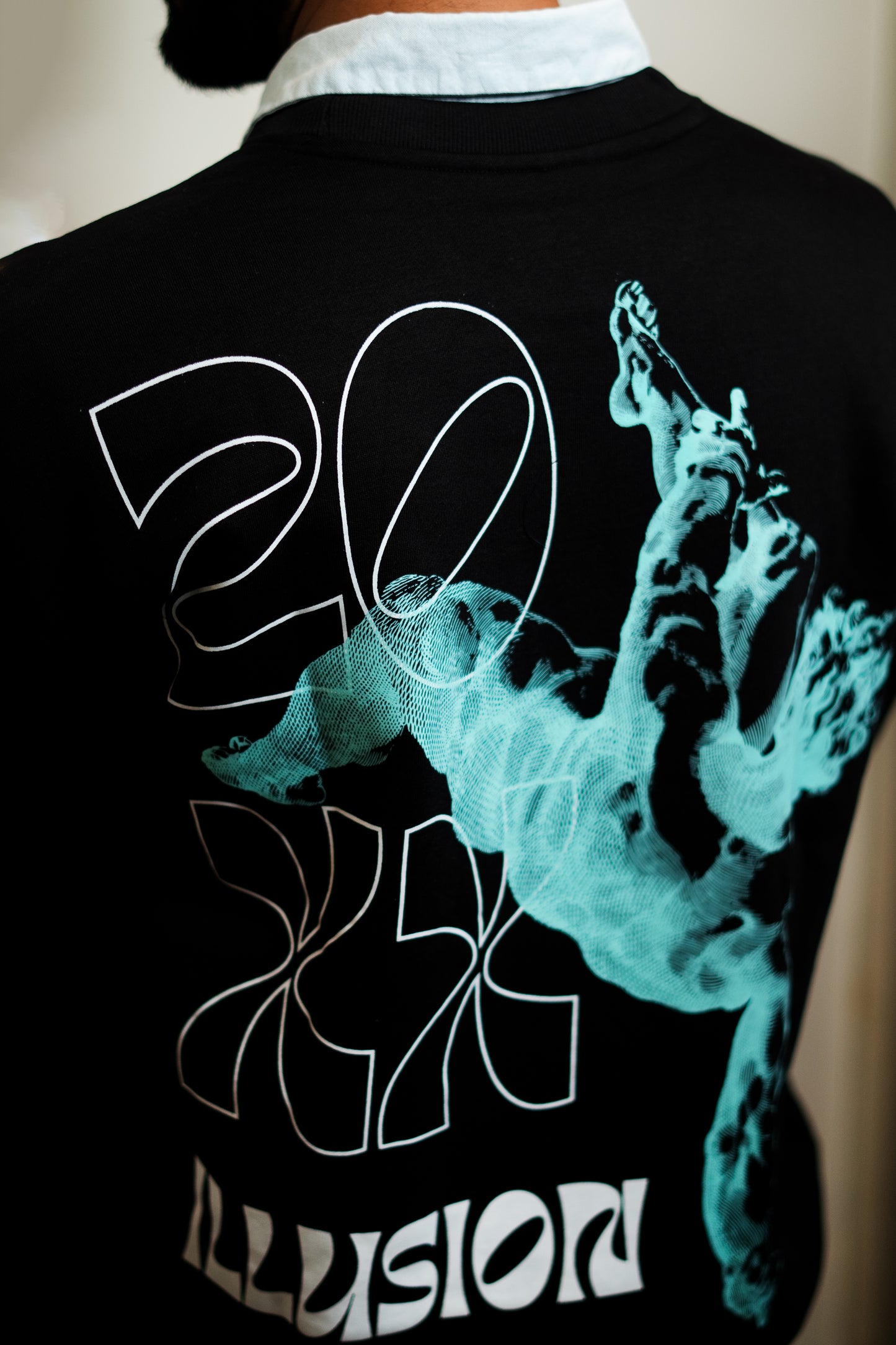 Turquoise smoke Illusion - Sweatshirt